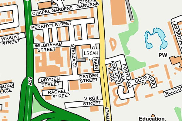 L5 5AH map - OS OpenMap – Local (Ordnance Survey)