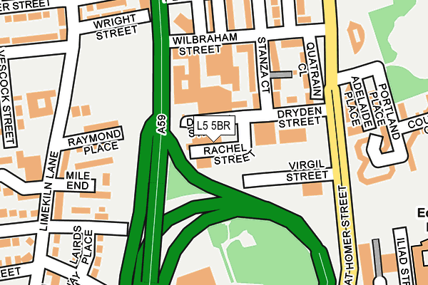 L5 5BR map - OS OpenMap – Local (Ordnance Survey)