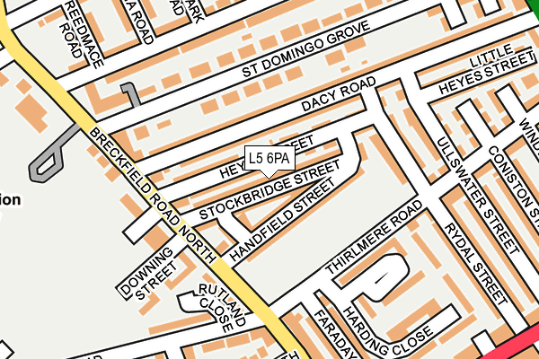 L5 6PA map - OS OpenMap – Local (Ordnance Survey)