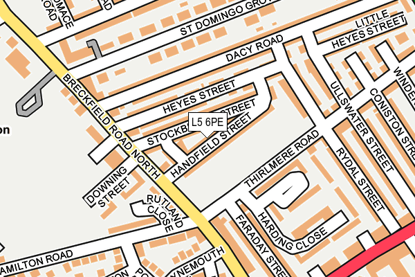 L5 6PE map - OS OpenMap – Local (Ordnance Survey)