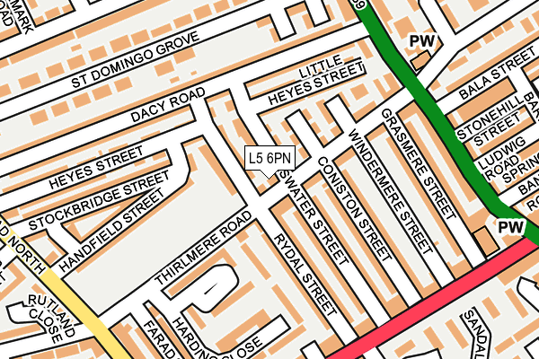 L5 6PN map - OS OpenMap – Local (Ordnance Survey)