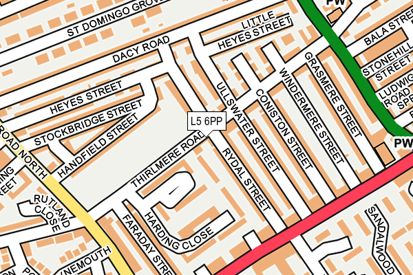L5 6PP map - OS OpenMap – Local (Ordnance Survey)