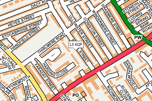 L5 6QP map - OS OpenMap – Local (Ordnance Survey)