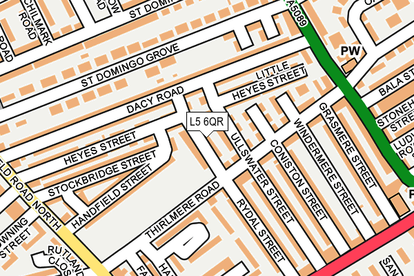 L5 6QR map - OS OpenMap – Local (Ordnance Survey)
