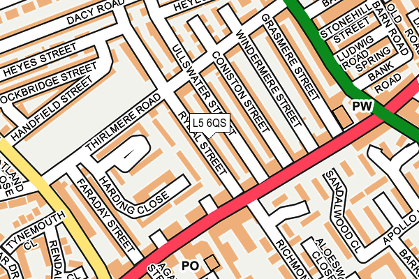 L5 6QS map - OS OpenMap – Local (Ordnance Survey)