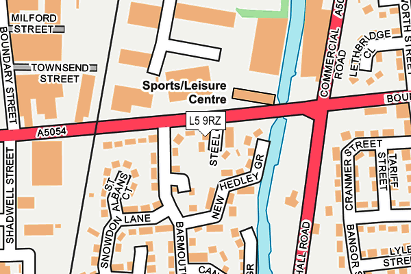 L5 9RZ map - OS OpenMap – Local (Ordnance Survey)