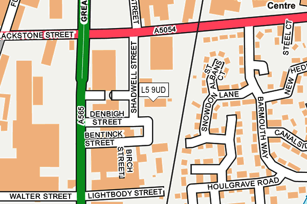 L5 9UD map - OS OpenMap – Local (Ordnance Survey)
