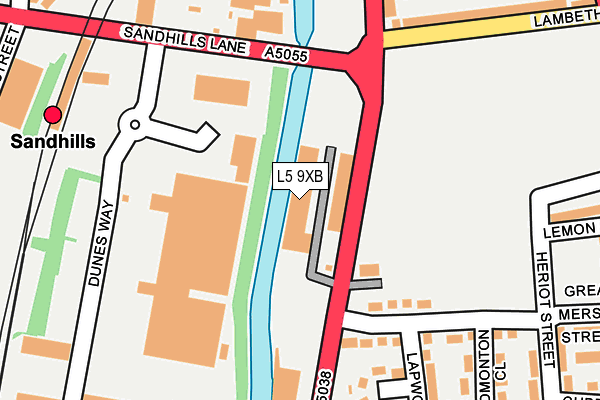 L5 9XB map - OS OpenMap – Local (Ordnance Survey)