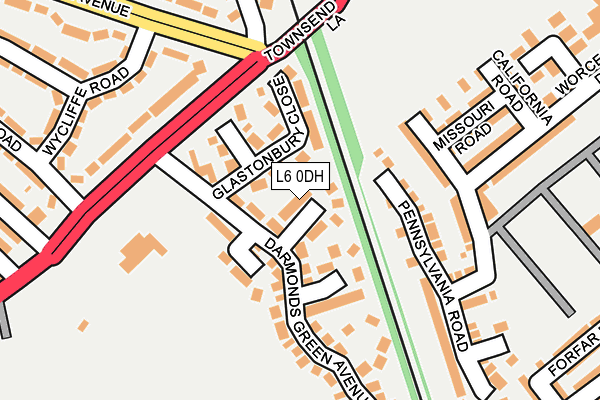 L6 0DH map - OS OpenMap – Local (Ordnance Survey)