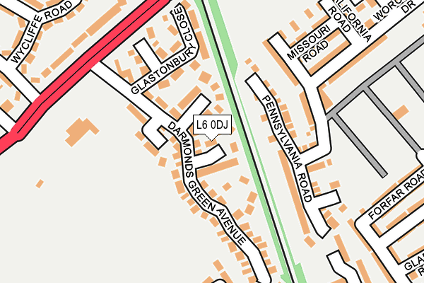 L6 0DJ map - OS OpenMap – Local (Ordnance Survey)