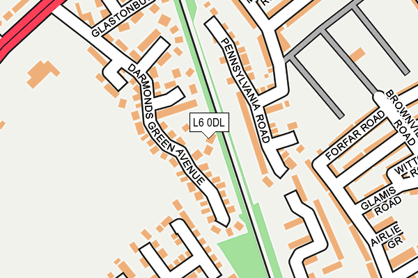L6 0DL map - OS OpenMap – Local (Ordnance Survey)
