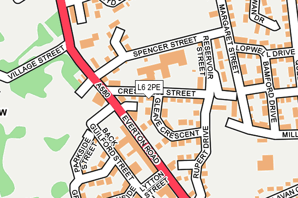 L6 2PE map - OS OpenMap – Local (Ordnance Survey)