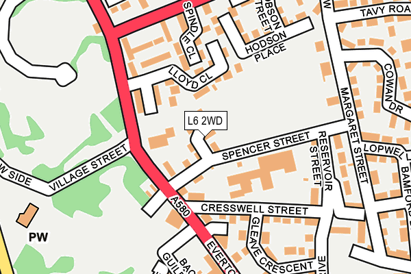 L6 2WD map - OS OpenMap – Local (Ordnance Survey)