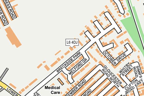 L6 4DJ map - OS OpenMap – Local (Ordnance Survey)