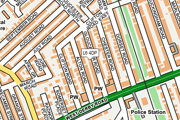 L6 4DP map - OS OpenMap – Local (Ordnance Survey)