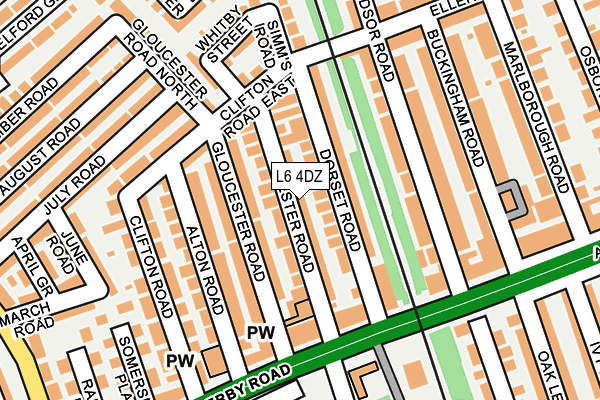 L6 4DZ map - OS OpenMap – Local (Ordnance Survey)