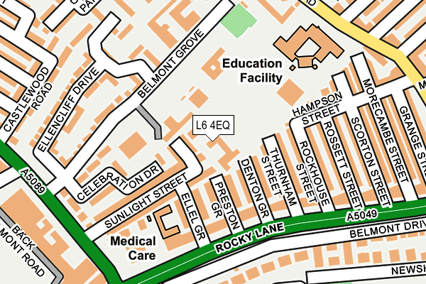 L6 4EQ map - OS OpenMap – Local (Ordnance Survey)
