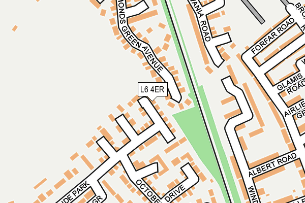 L6 4ER map - OS OpenMap – Local (Ordnance Survey)