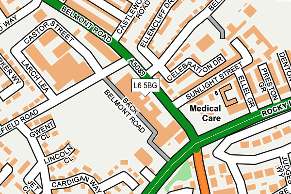L6 5BG map - OS OpenMap – Local (Ordnance Survey)