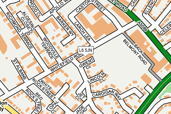 L6 5JN map - OS OpenMap – Local (Ordnance Survey)