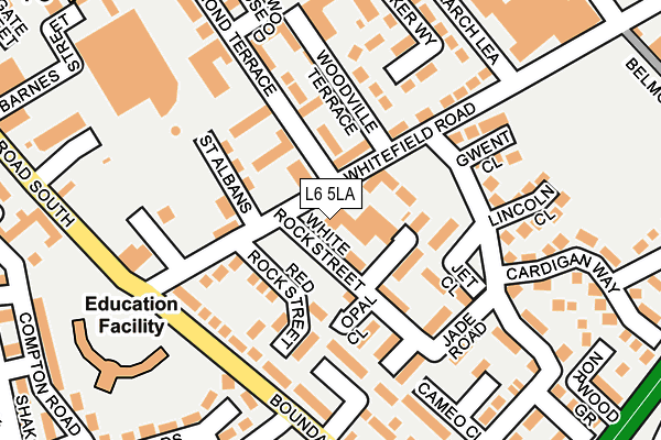 L6 5LA map - OS OpenMap – Local (Ordnance Survey)
