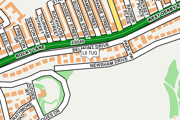 L6 7UQ map - OS OpenMap – Local (Ordnance Survey)