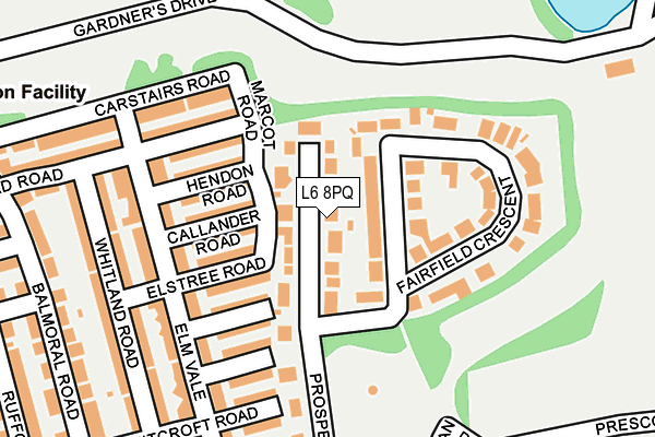 L6 8PQ map - OS OpenMap – Local (Ordnance Survey)