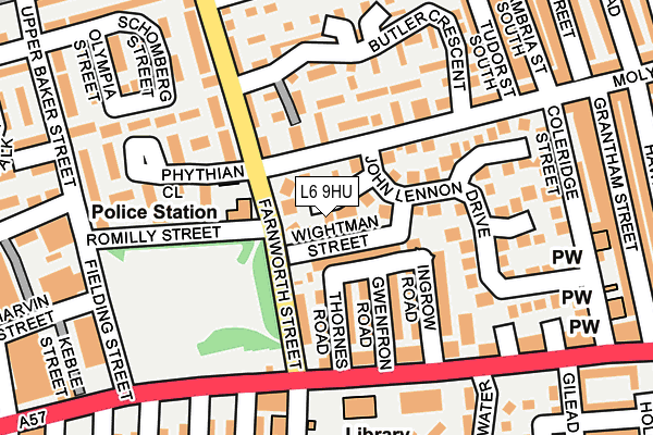 L6 9HU map - OS OpenMap – Local (Ordnance Survey)