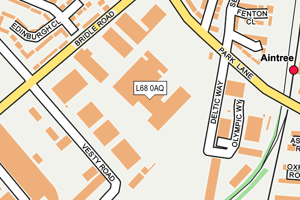 L68 0AQ map - OS OpenMap – Local (Ordnance Survey)