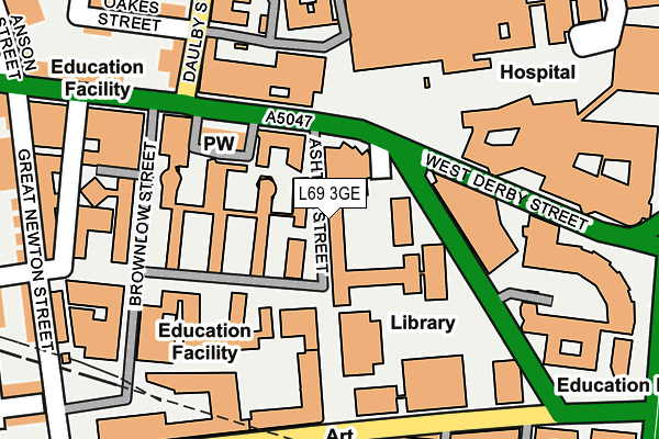 L69 3GE map - OS OpenMap – Local (Ordnance Survey)