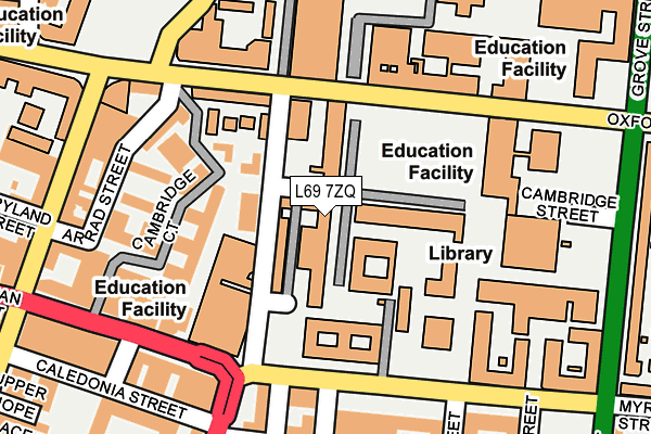 L69 7ZQ map - OS OpenMap – Local (Ordnance Survey)