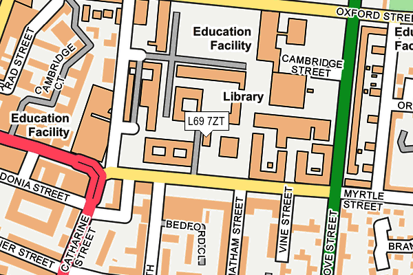 L69 7ZT map - OS OpenMap – Local (Ordnance Survey)