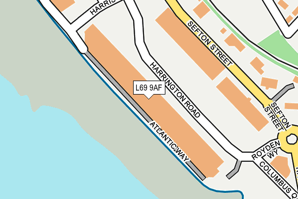 L69 9AF map - OS OpenMap – Local (Ordnance Survey)