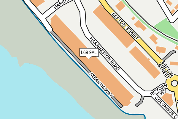 L69 9AL map - OS OpenMap – Local (Ordnance Survey)