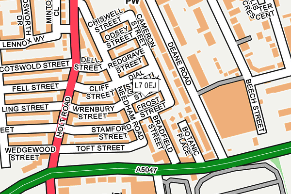 L7 0EJ map - OS OpenMap – Local (Ordnance Survey)