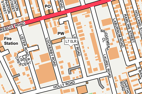 L7 0LR map - OS OpenMap – Local (Ordnance Survey)