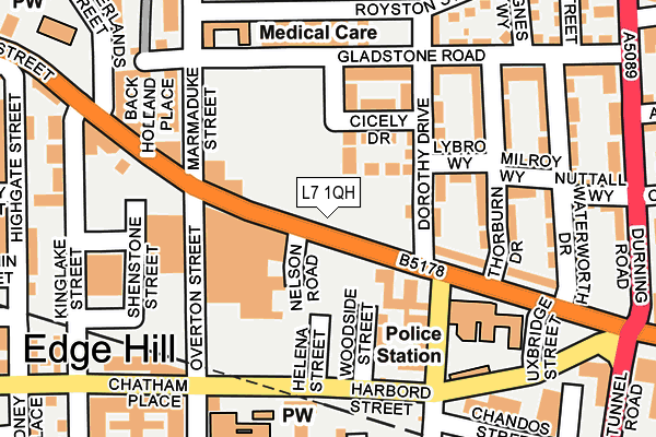 L7 1QH map - OS OpenMap – Local (Ordnance Survey)