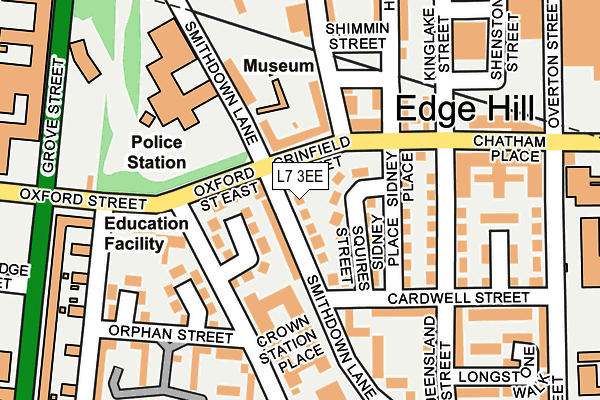 L7 3EE map - OS OpenMap – Local (Ordnance Survey)