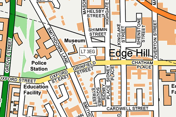 L7 3EG map - OS OpenMap – Local (Ordnance Survey)