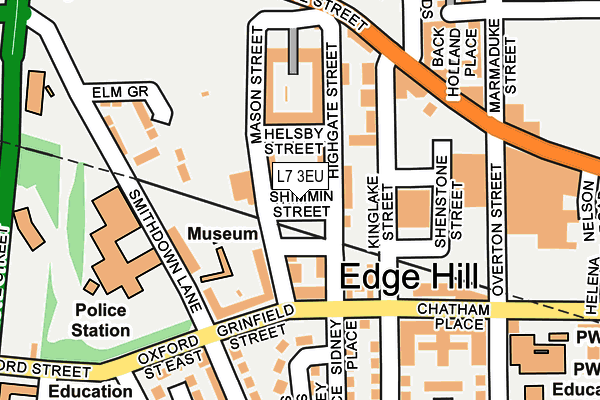 L7 3EU map - OS OpenMap – Local (Ordnance Survey)