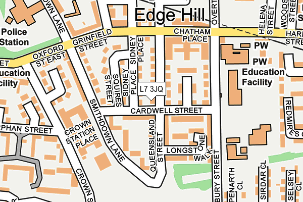 L7 3JQ map - OS OpenMap – Local (Ordnance Survey)