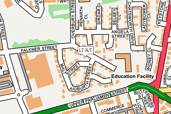 L7 3LT map - OS OpenMap – Local (Ordnance Survey)