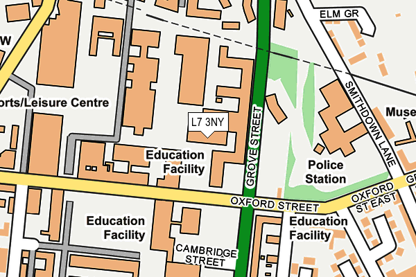 L7 3NY map - OS OpenMap – Local (Ordnance Survey)