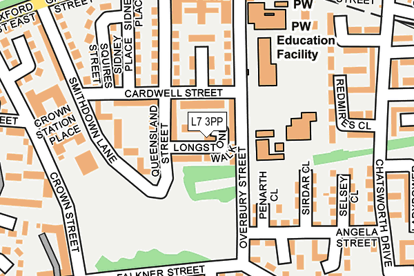 L7 3PP map - OS OpenMap – Local (Ordnance Survey)