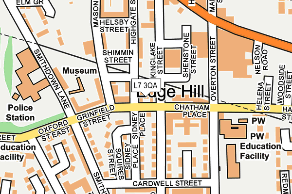 L7 3QA map - OS OpenMap – Local (Ordnance Survey)