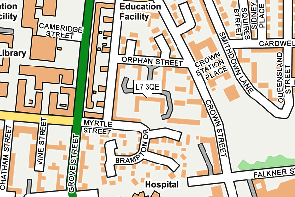 L7 3QE map - OS OpenMap – Local (Ordnance Survey)