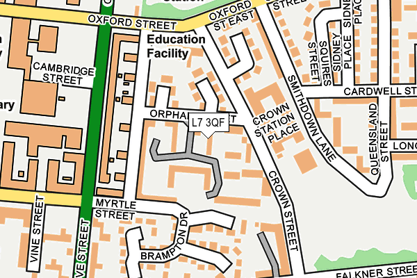 L7 3QF map - OS OpenMap – Local (Ordnance Survey)