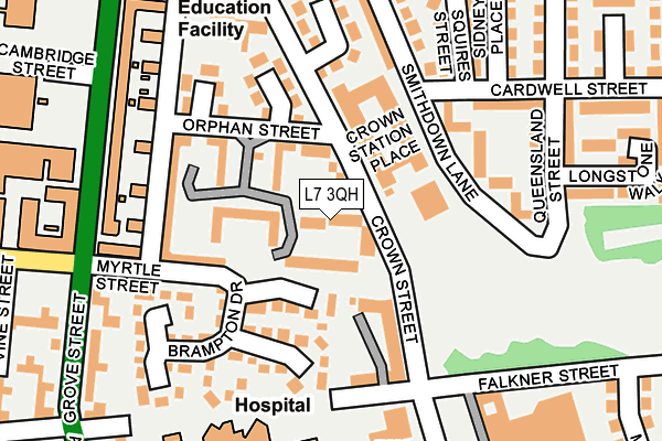 L7 3QH map - OS OpenMap – Local (Ordnance Survey)