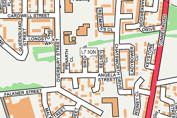 L7 3QN map - OS OpenMap – Local (Ordnance Survey)