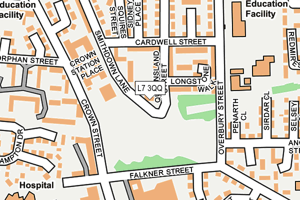 L7 3QQ map - OS OpenMap – Local (Ordnance Survey)